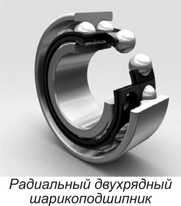 Радиальный двухрядный шарикоподшипник