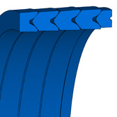 VPS -106 | BI-NBR B5B210 | 100 X 125 X 110 MM | Merkel Rod-V-упаковка 1000
