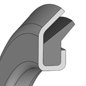 DICHTOMATIK Осевое уплотнение VRM01 | 70 NBR NB703411 / | 2-ЧАСТИ | 105 X 125 X 5,5 X
